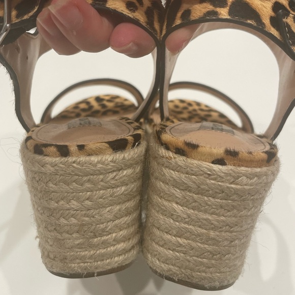 Steve Madden wedged espadrilles with cheetah print. - Picture 5 of 6